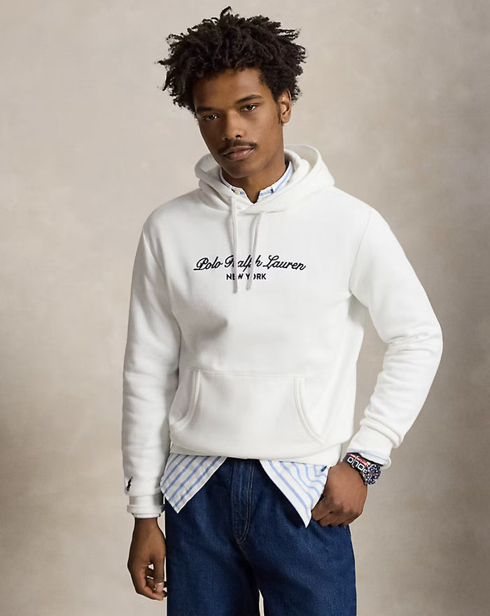 Polo RL Graphic Hoodie in White