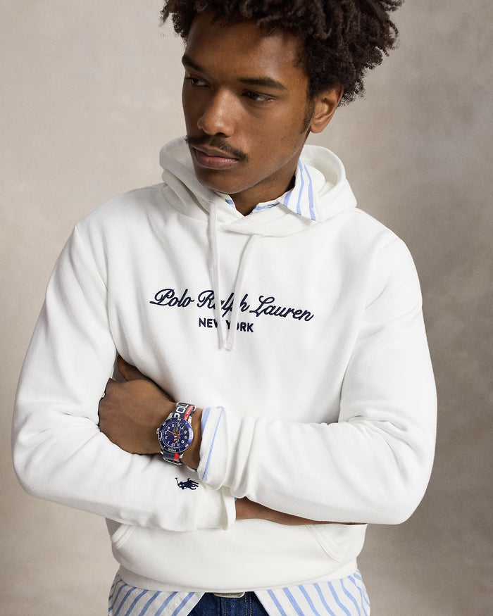 Polo RL Graphic Hoodie in White