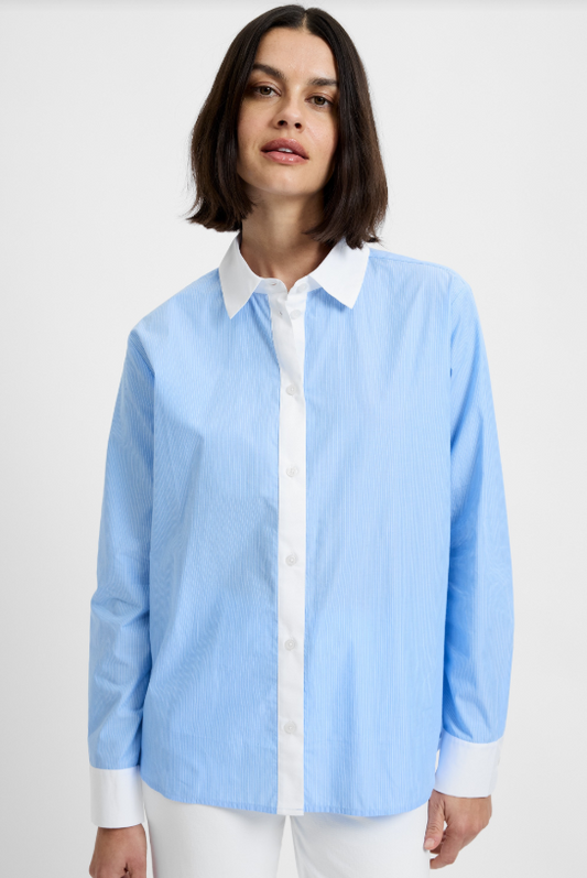 Poplin Contrast Top - Madison's Niche