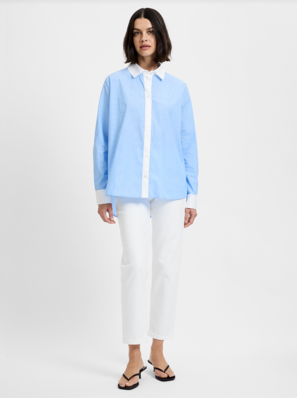 Poplin Contrast Top - Madison's Niche