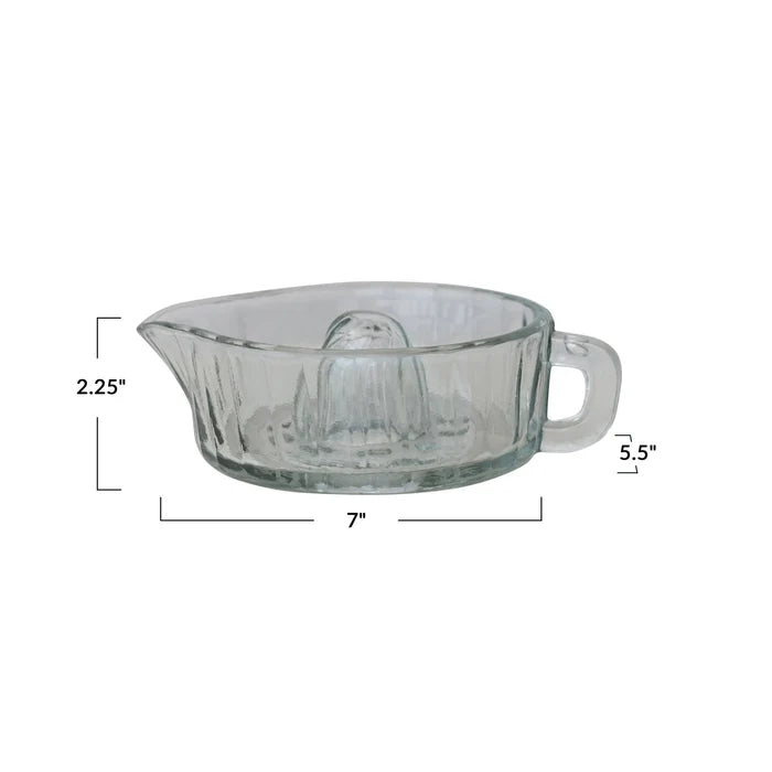 Pressed Glass Juicer with Handle - Madison's Niche