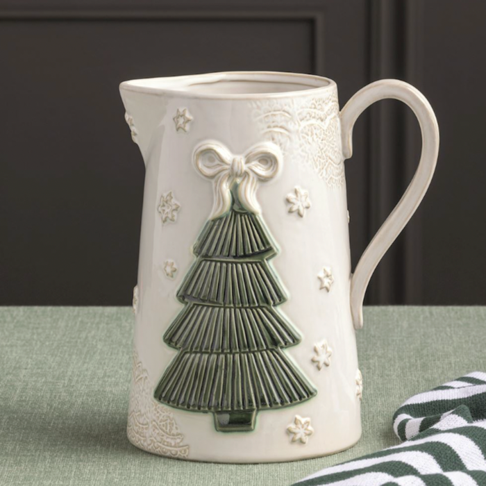Pressed Lace Tree Pitcher