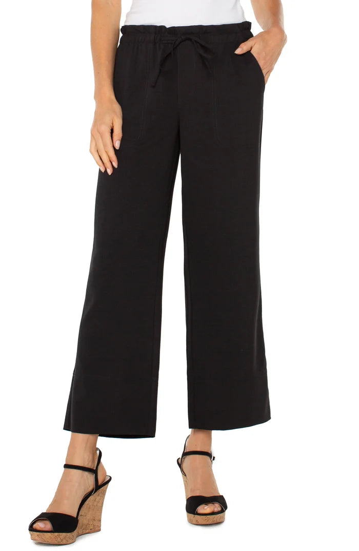 Pull on Tie Waist Wide Leg Pant - Madison's Niche