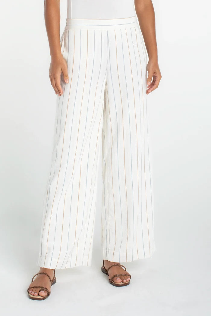 Pull-on Wide Leg Pant in Cream - Madison's Niche