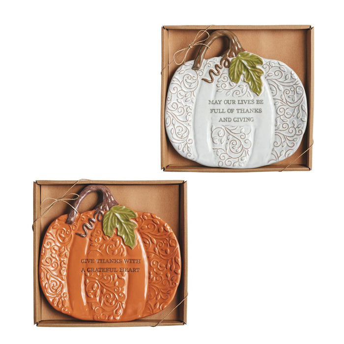 Pumpkin Sentiment Plate