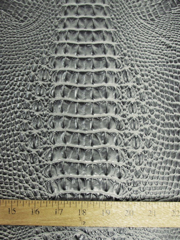 Pure White Hydra Gator 3D Embossed Vinyl Fabric / Sold By The Yard