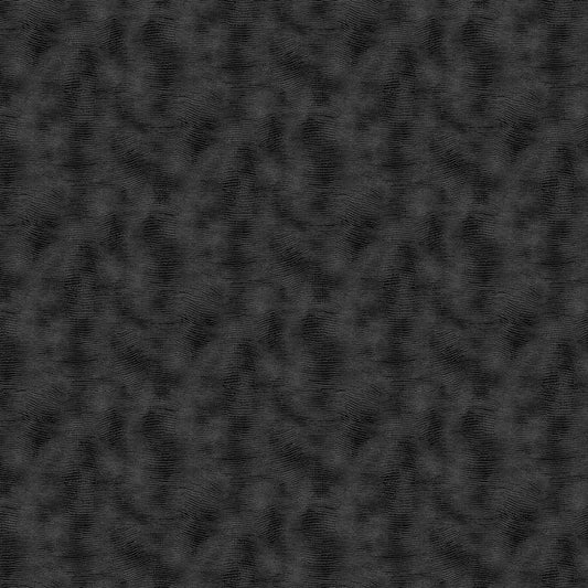 Quilt Back 118 Inch Wide Charcoal  Equipoise Blender Quilting Cotton Black