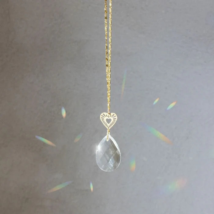 Radiating Heart Pocket Suncatcher - Madison's Niche