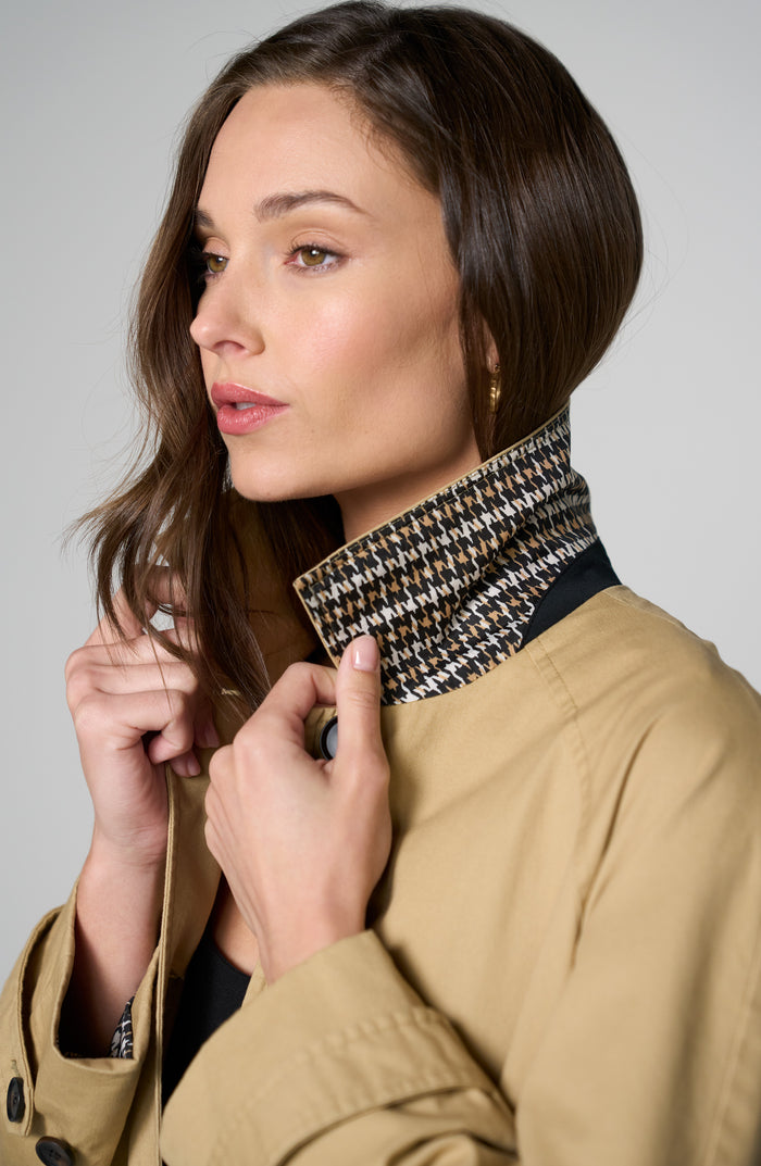 Raglan Sleeve Coat with Pleat