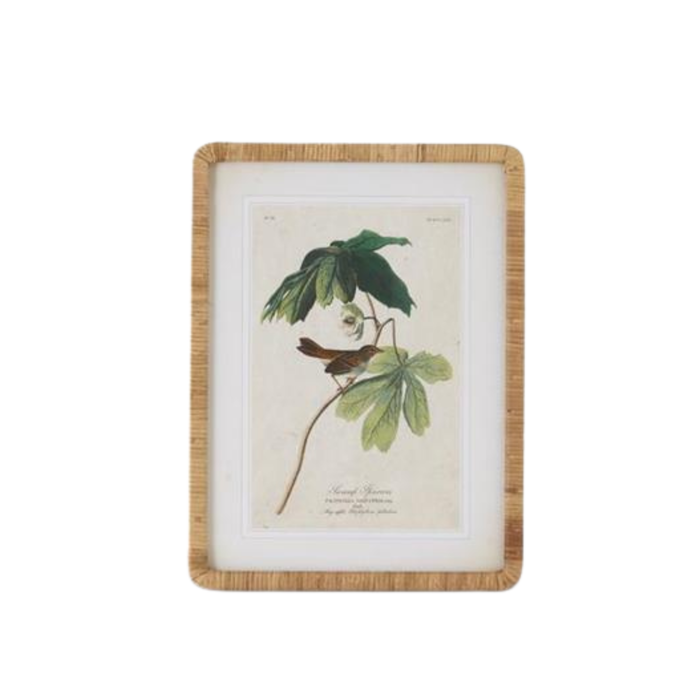 Rattan Framed Botanical Print - Madison's Niche