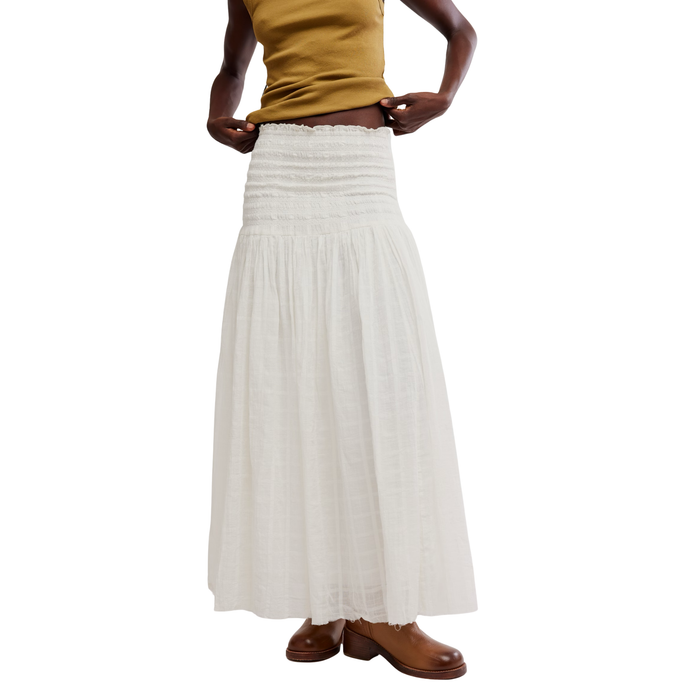 Raven Solid Maxi in Ivory - Madison's Niche