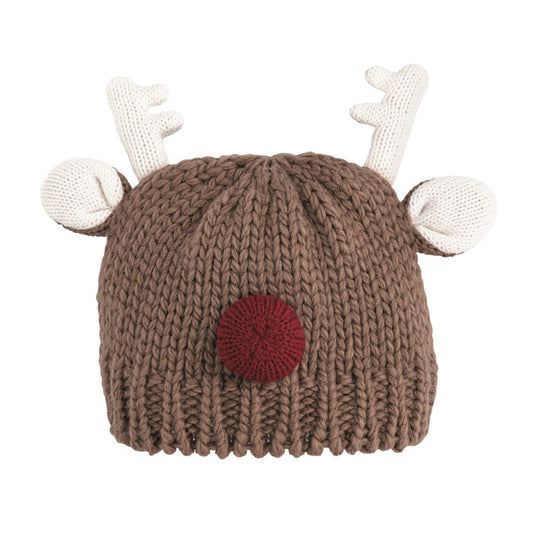 Reindeer Chunky Knit Hat