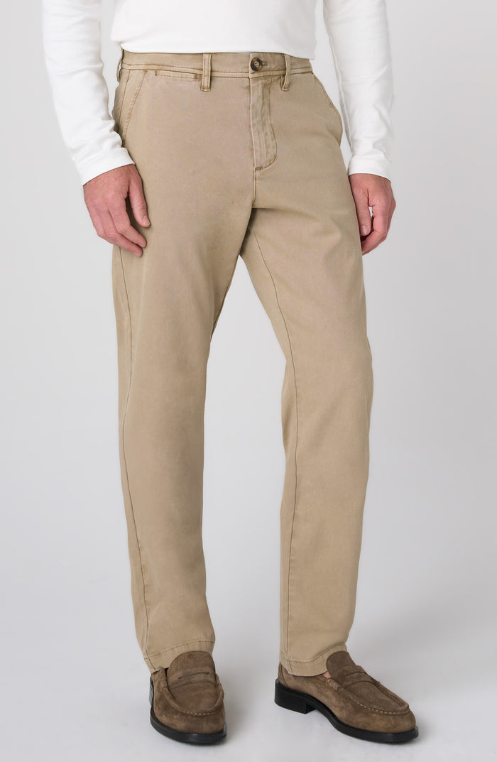 Relaxed Straight Chino Pant in Khaki