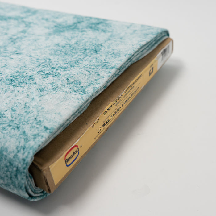 Roc-lon 100% Cotton, 108" Wide, Quilt Backing, Sprinkles Green Pattern, Cut by Yard