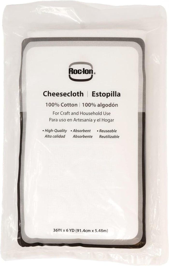 Roc-lon  100% Cotton, Muslin, Cheesecloth, Halloween Outdoors Party, Decoration Fabric, White 6 Yard