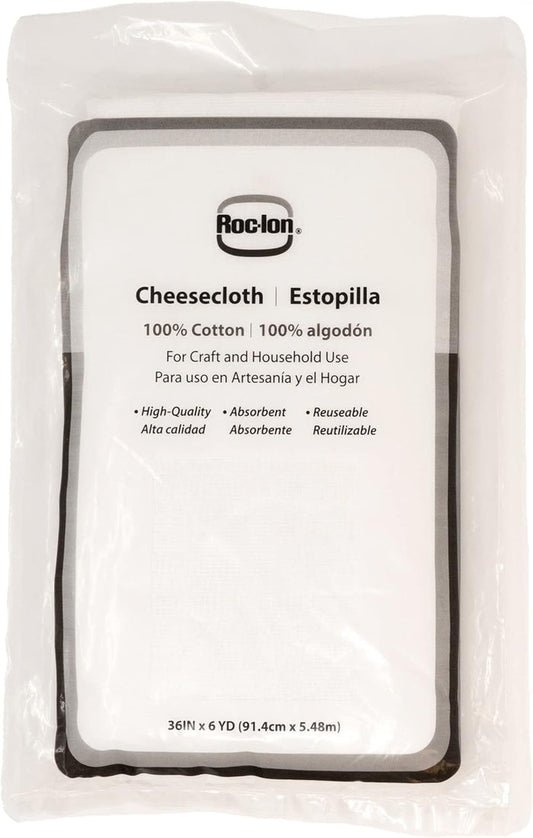 Roc-lon  100% Cotton, Muslin, Cheesecloth, Halloween Outdoors Party, Decoration Fabric, White 6 Yard