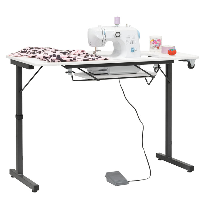 Rollaway II Sewing Table Black / White