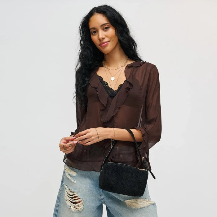 Rose Shoulder Bag in Black - Madison's Niche