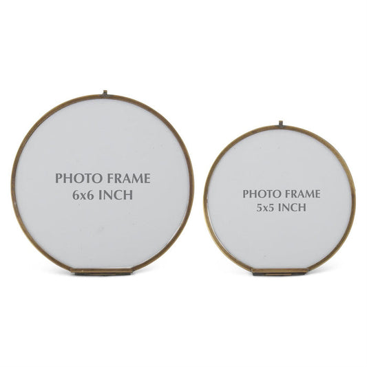 Round Antique Gold Frame - Madison's Niche