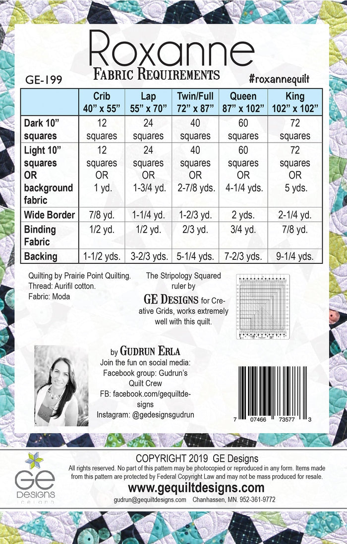 Roxanne - 10" Square Pattern 199