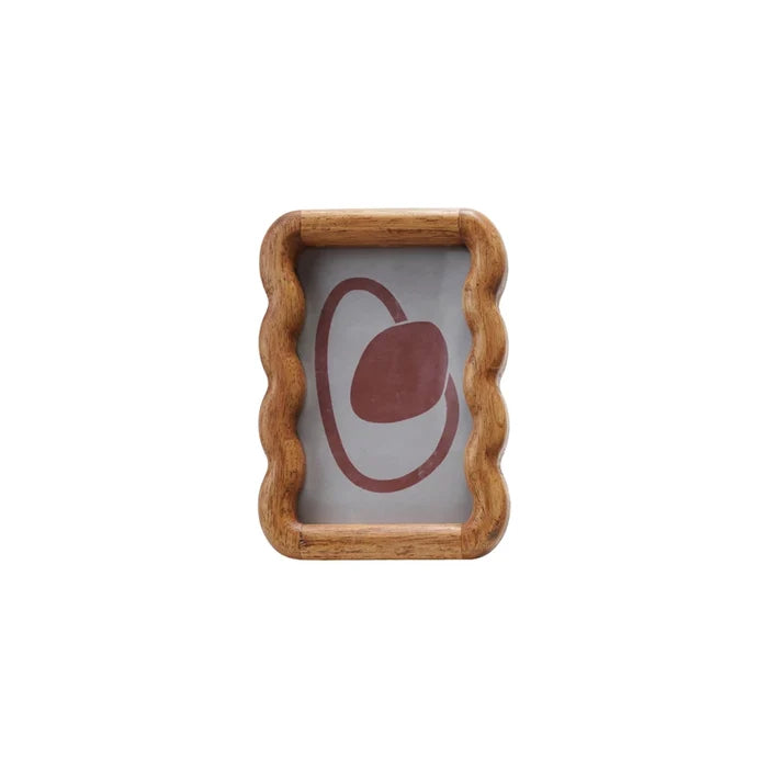Rubberwood Scalloped 4x6 Frame - Madison's Niche