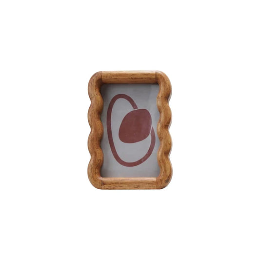 Rubberwood Scalloped 4x6 Frame - Madison's Niche