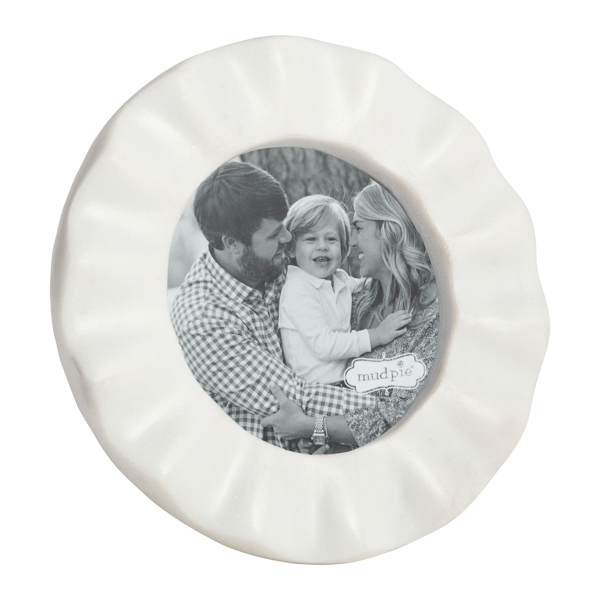Ruffled Marble Frame - Madison's Niche