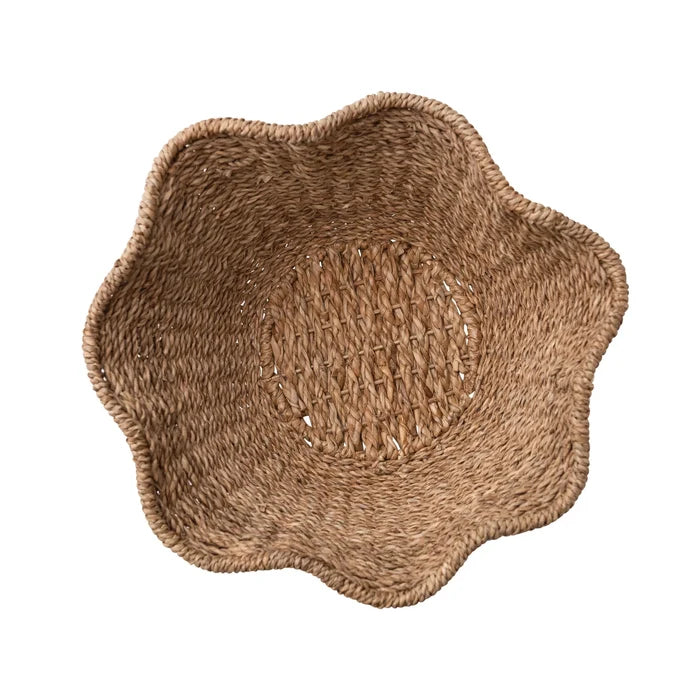 Ruffled Rattan Bowl - Madison's Niche