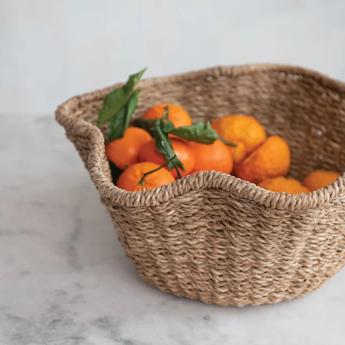 Ruffled Rattan Bowl - Madison's Niche