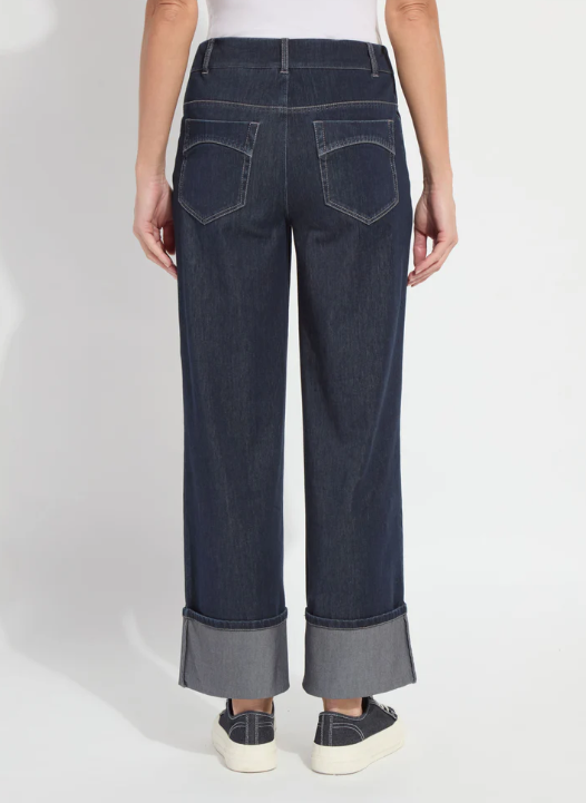 Samara Cuffed Wide Leg Denim - Madison's Niche