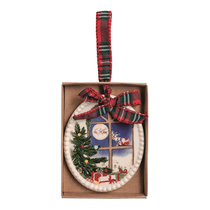 Santa Scene Ornament