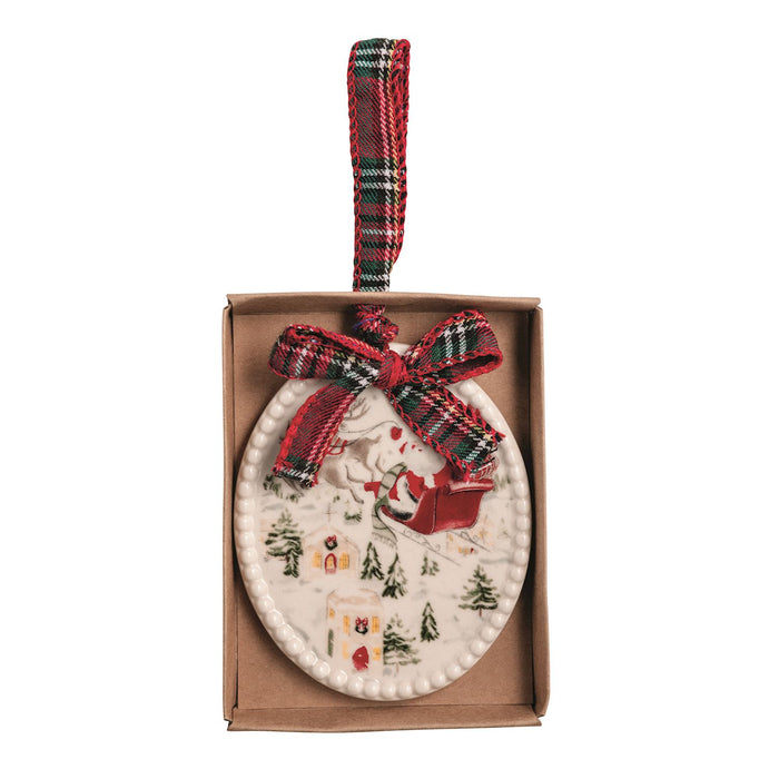 Santa Scene Ornament