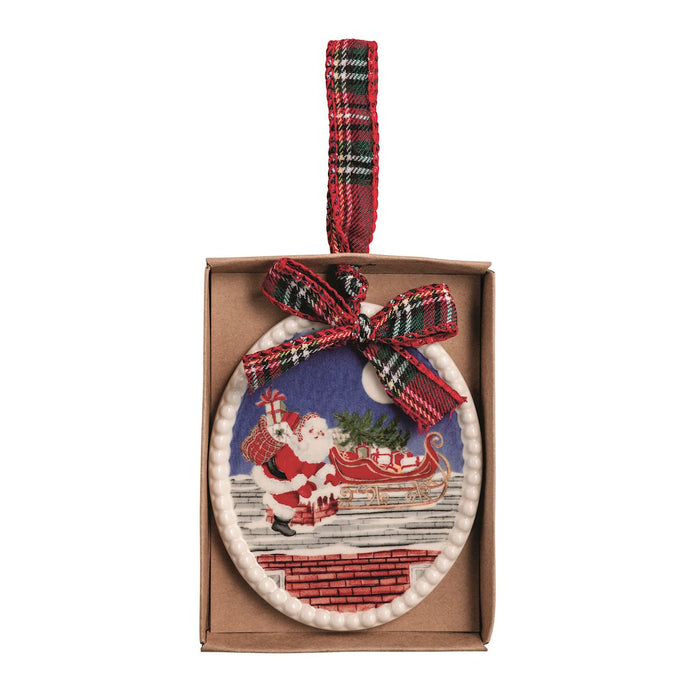 Santa Scene Ornament
