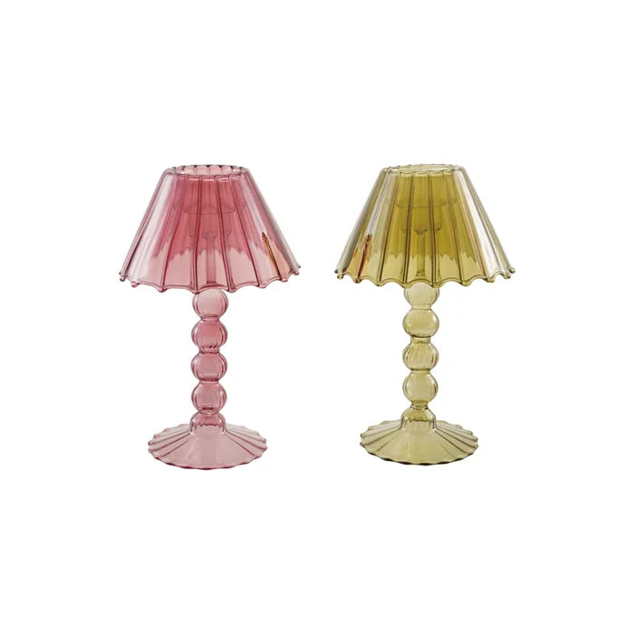 Scalloped Candle Holder Table Light - Madison's Niche
