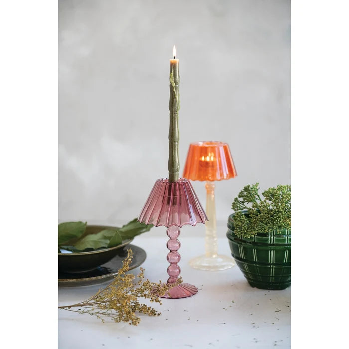 Scalloped Candle Holder Table Light - Madison's Niche