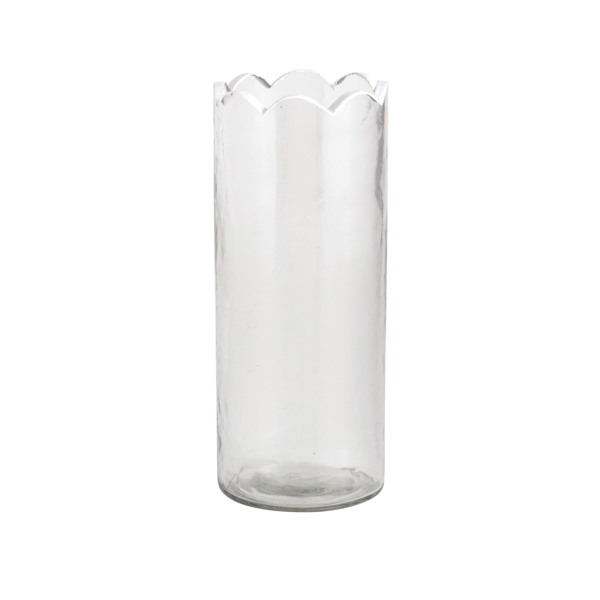 Scalloped Glass Bud Vase - Madison's Niche