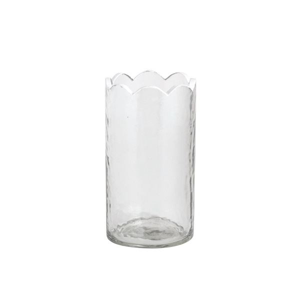 Scalloped Glass Bud Vase - Madison's Niche