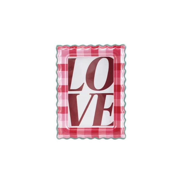Scalloped Plaid 4X6 Frame - Madison's Niche