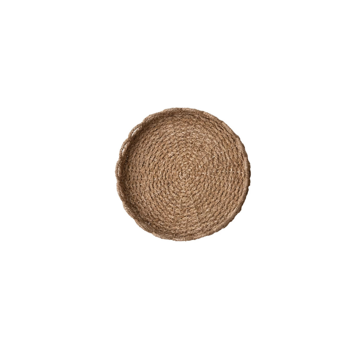 Scalloped Seagrass Tray - Madison's Niche