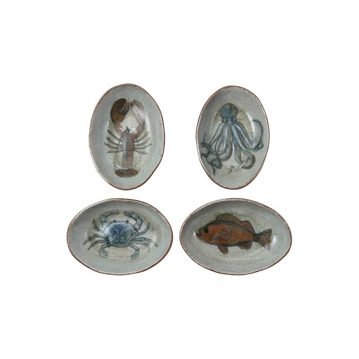 Sea Life Oval Dish - Madison's Niche