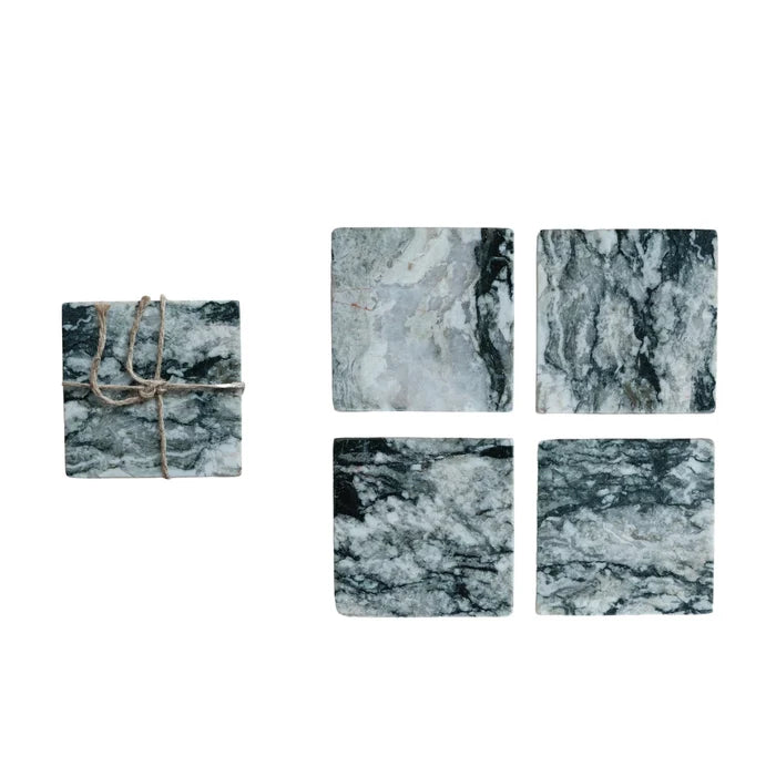Set of 4 Marble Coasters - Madison's Niche