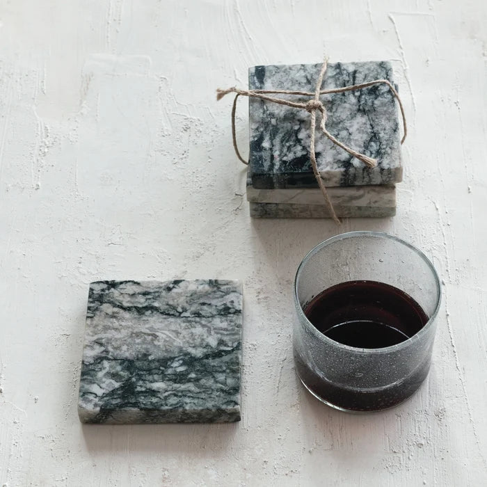 Set of 4 Marble Coasters - Madison's Niche