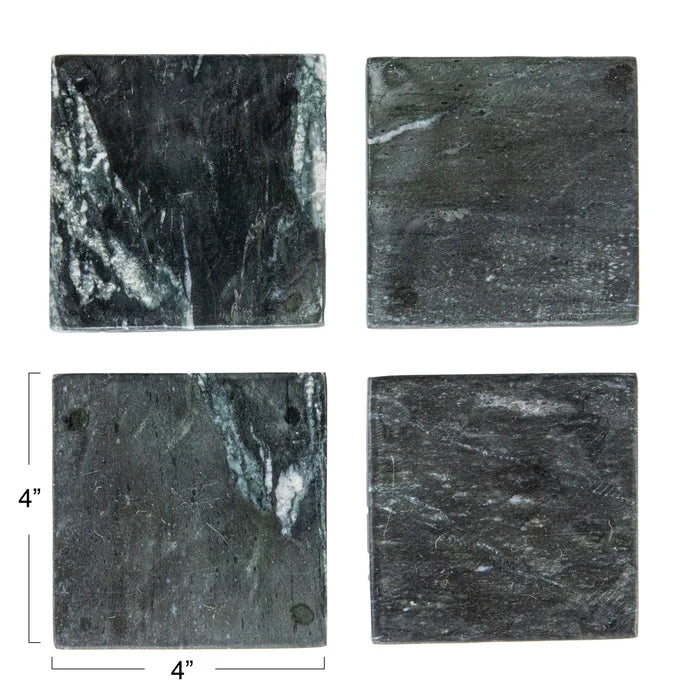 Set of 4 Marble Coasters - Madison's Niche