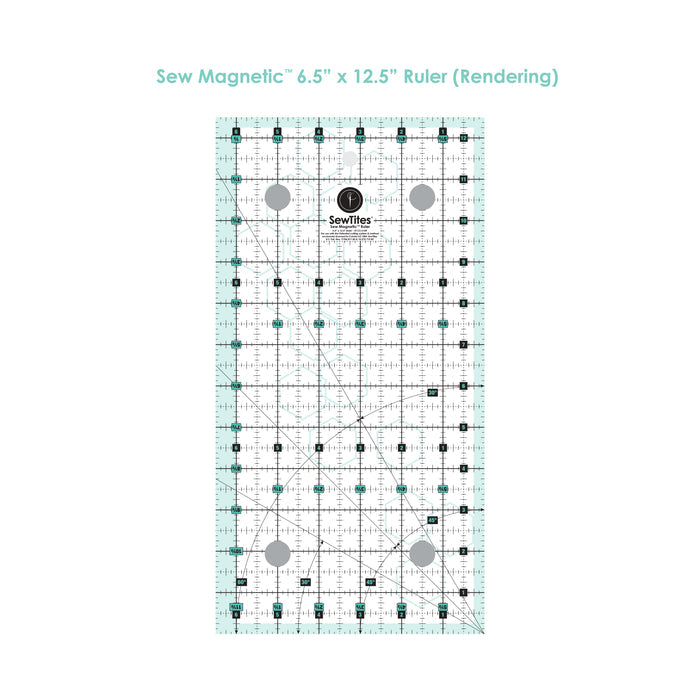 Sew Magnetic 6.5" x 12.5" Ruler by SewTites