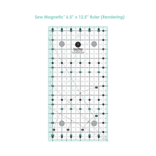 Sew Magnetic 6.5" x 12.5" Ruler by SewTites