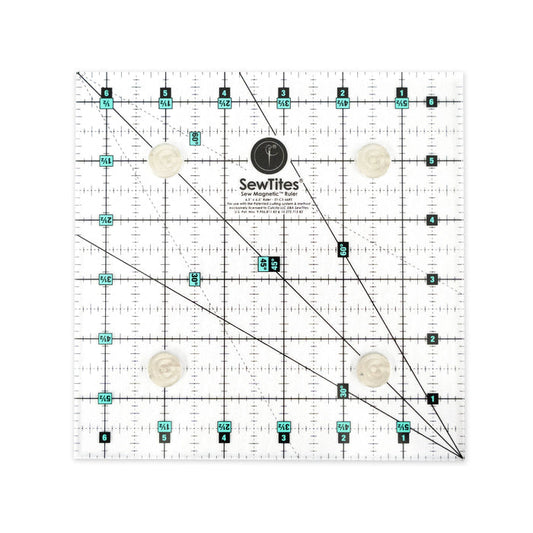 Sew Magnetic 6.5" x 6.5" Ruler by SewTites