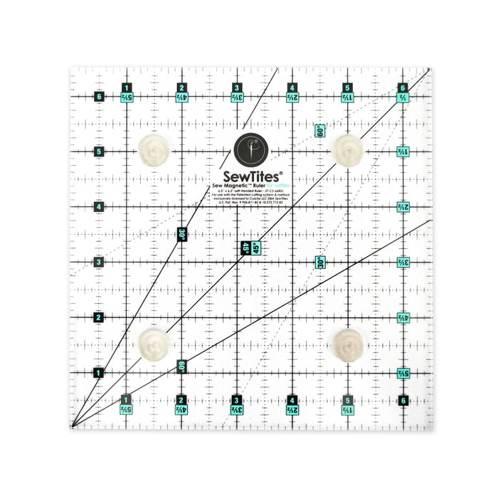 Sew Magnetic 6.5" x 6.5" Ruler by SewTites
