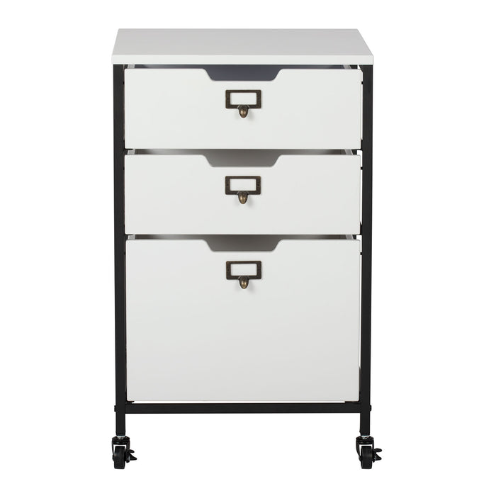 Sew Ready 3 Drawer Organizer Charcoal / Black / White