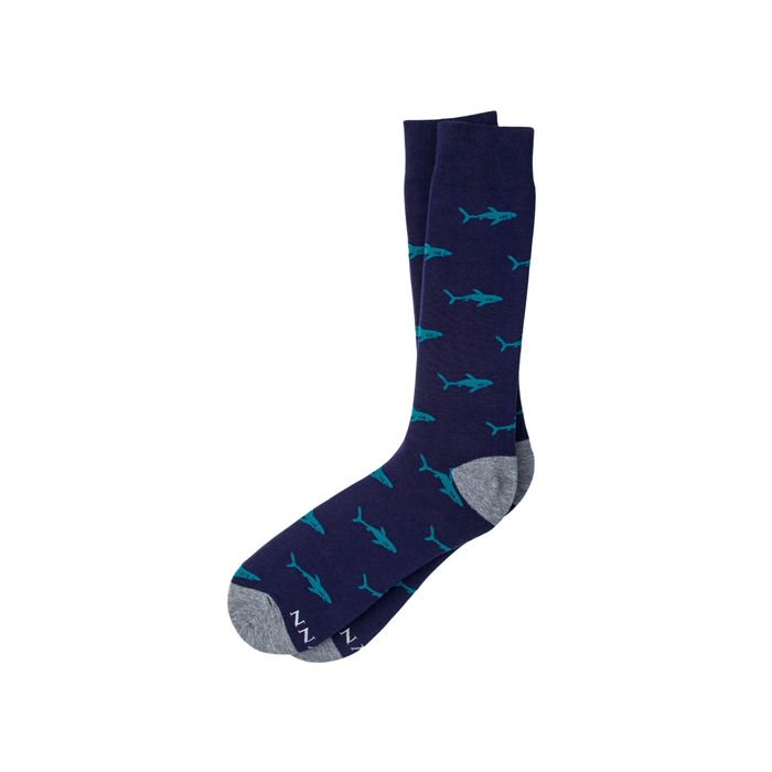 Shark Bait Navy Blue Sock
