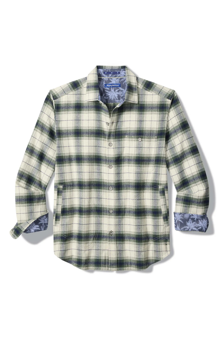 Shaw Island Shirt Jacket in Dark Jade - Madison's Niche